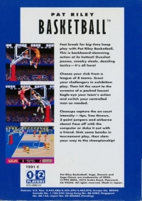 Pat Riley Basketball - Sega Classic Box Art