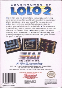 Adventures of Lolo 2 Box Art