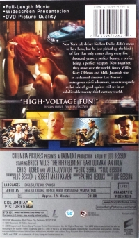 Fifth Element, The Box Art