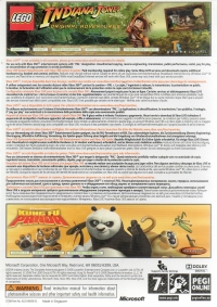 Lego Indiana Jones: The Original Adventures / Kung Fu Panda (Bundle Copy) Box Art