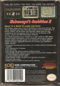 Nobunaga's Ambition II Box Art