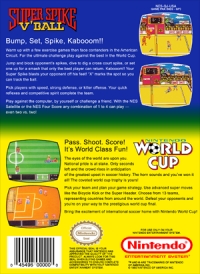 Super Spike V'Ball / Nintendo World Cup Box Art