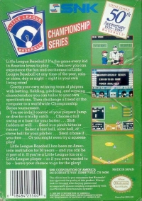 Little League Baseball: Championship Series Box Art