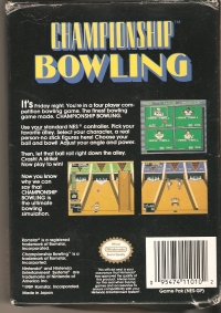 Championship Bowling Box Art