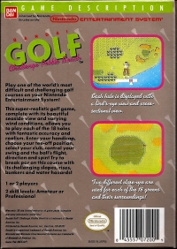 Bandai Golf: Challenge Pebble Beach (oval seal) Box Art