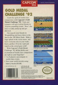Capcom's Gold Medal Challenge '92 Box Art