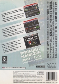 Premier Manager 2004-2005 Box Art