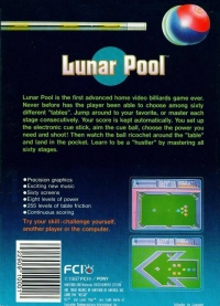 Lunar Pool (3 screw cartridge) Box Art