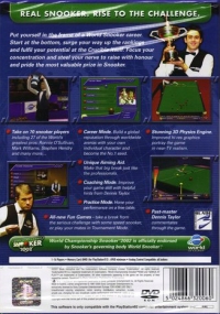 World Championship Snooker 2002 [UK] Box Art
