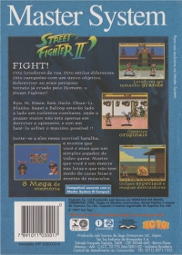 Street Fighter II (Modelo below barcode) Box Art