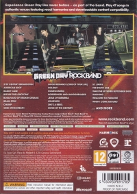 Green Day: Rock Band Box Art