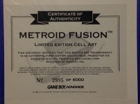 Metroid Fusion - Limited Edition Cell Art Box Art