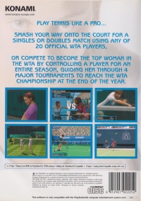 Pro Tennis WTA Tour Box Art