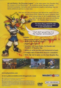 Jak and Daxter: The Precursor Legacy DVD Box Art