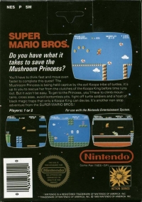 Super Mario Bros. (3 screw cartridge) Box Art