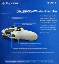Sony DualShock 4 Wireless Controller CUH-ZCT1U (Glacier White / 10037) Box Art