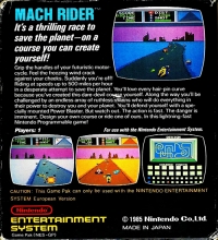 Mach Rider (European Version) Box Art