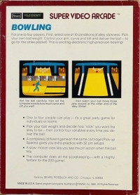Bowling (Super Video Arcade) Box Art