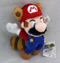 Super Mario Flying Raccoon Tanooki Mario Plush Doll Box Art