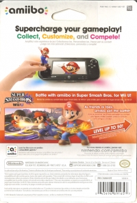 Super Smash Bros. - Mario (gray Nintendo logo) Box Art