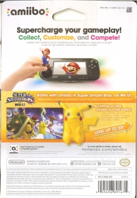 Super Smash Bros. - Pikachu (gray Nintendo logo) Box Art