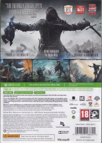 Middle-earth: Shadow of Mordor Box Art