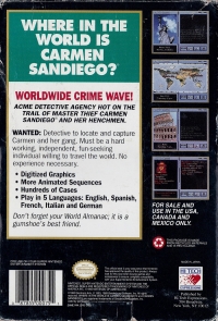 Where in the World is Carmen Sandiego? (Free The World Almanac) Box Art