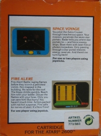 2 Pak Special: Space Voyage / Fire Alert Box Art