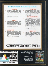 Sports Pack, The Box Art