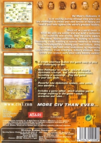 Sid Meier's Civilization III - Best of Atari Box Art