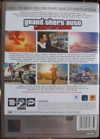 Grand Theft Auto: Liberty City Stories (PEGI Rating) - Platinum Box Art