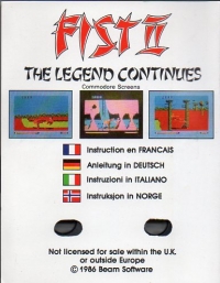 Fist II: The Legend Continues Box Art