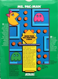 Ms. Pac-Man (cartridge) Box Art