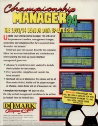 Championship Manager: End of Season 1994 Edition Box Art