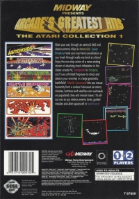Midway Presents Arcade's Greatest Hits: The Atari Collection 1 Box Art