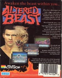 Altered Beast (cassette) Box Art