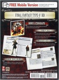 Final Fantasy Type-0 HD: Prima Official Game Guide Box Art