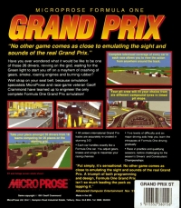 Microprose Formula One Grand Prix Box Art