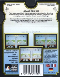 Grand Prix 500CC - 16Bit Pocket Power Box Art