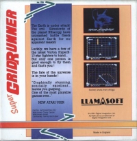 Super Gridrunner - Action Sixteen Box Art