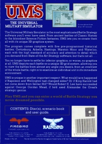 UMS: The Universal Military Simulator Box Art