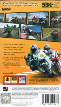 SBK 07: Superbike World Championship Box Art