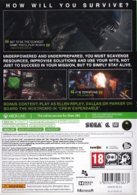 Alien: Isolation - Nostromo Edition Box Art