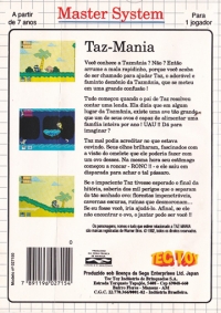 Taz-Mania (Sega Special) Box Art