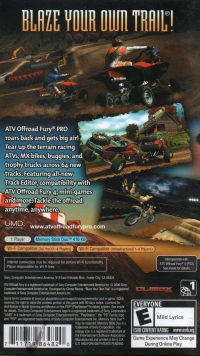 ATV Offroad Fury Pro Box Art