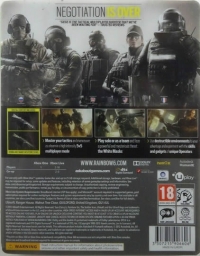 Tom Clancy's Rainbow Six: Siege (SteelBook) Box Art