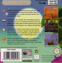 Land Before Time, The Box Art