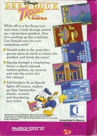 Deep Duck Trouble Starring Donald Duck (Majesco) Box Art