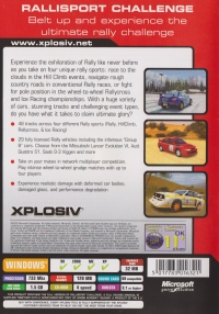 Rallisport Challenge - Xplosiv Box Art