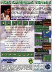 Pete Sampras Tennis [DE] Box Art